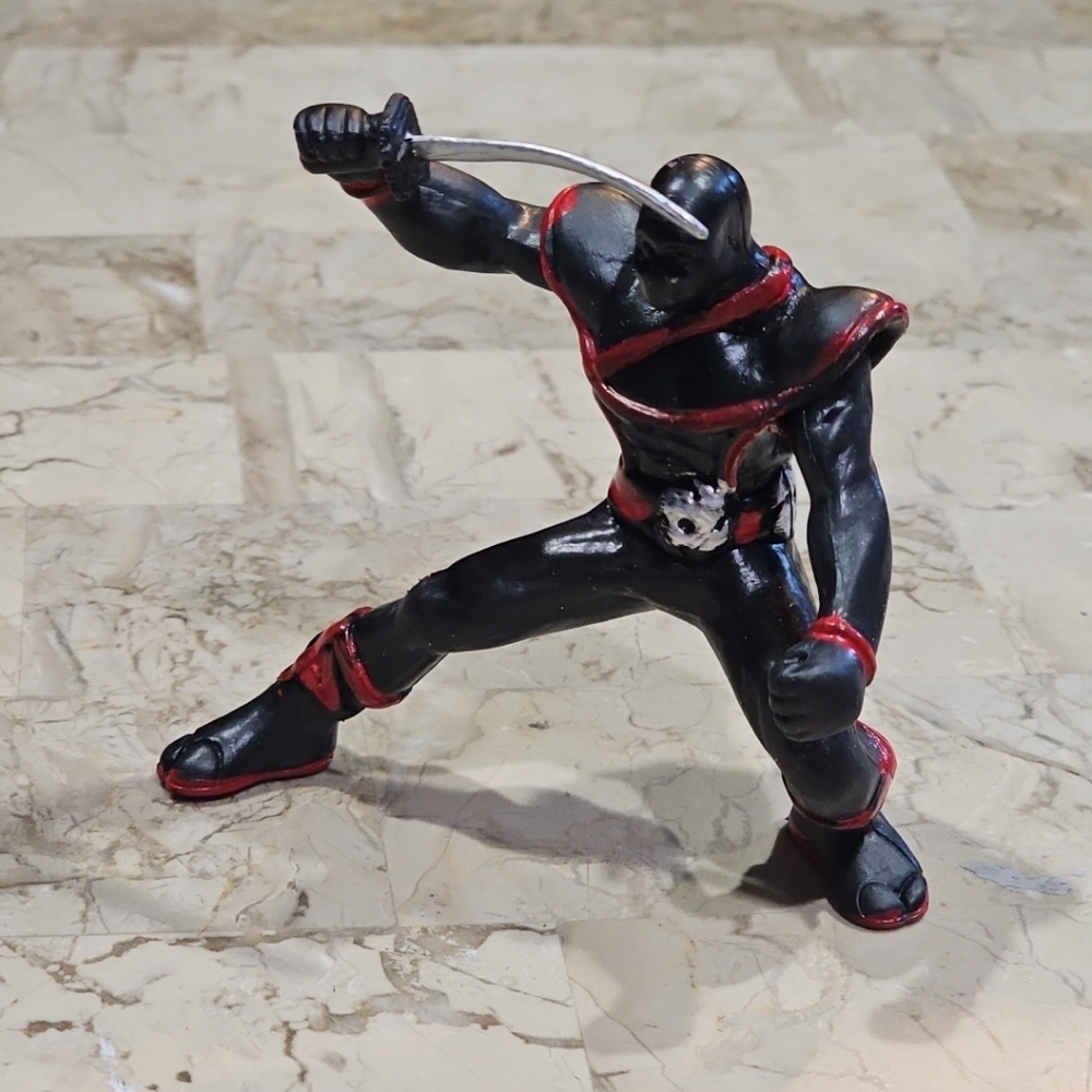 Black Ninja‎ Sword Action Figure Plastic Figurine Black California Costumes Inc